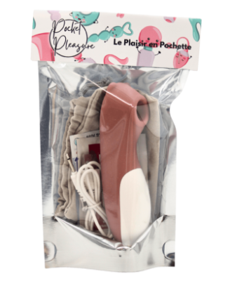Stimulateur de clitoris Teddy Bear Pocket Pleasure + 1 dosette de lubrifiant 
